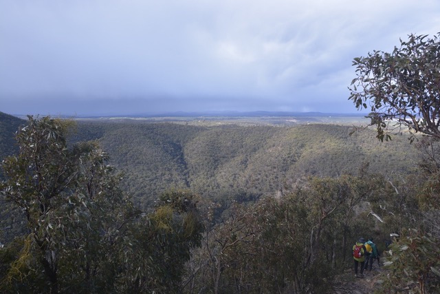 Stunning view across Lerderderg Gorge on the Scenic Rim Track